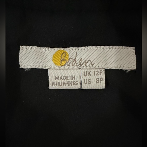 Boden Black and Pink Polka Dots and Striped Ruffle Hem Dress size by 8P - Picture 4 of 6